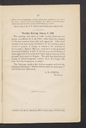 Thursday Evening, January 2, 1896