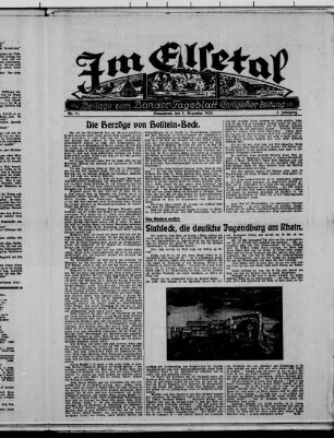 Im Elsetal. 1931-1938