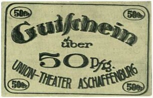 Geldschein / Notgeld, 50 Pfennig, 1920?