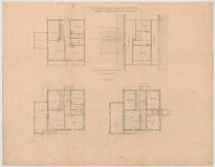 Thiersch, Friedrich von; Starnberg bei München (Bayern); Landhaus Otto Förster - Grundriss UG, Grundriss 1. OG