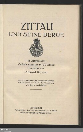 Zittau und seine Berge : mit Stadtplan und Karte der Umgebung
