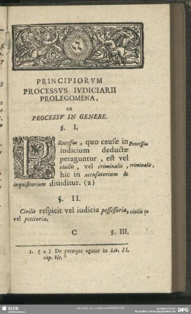 Prolegomena, De Processu In Genere