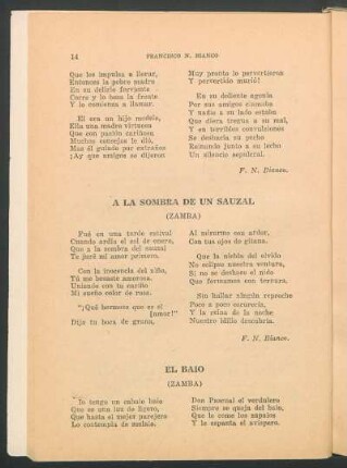 El bajo : (Zamba)