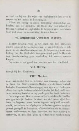 VI. Burgerlijke openbare werken