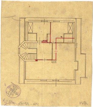 Pfann, Paul; Pöcking; Landhaus Prof. Dr. Soxhlet - Grundriss