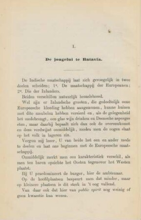 I. De jongelui te Batavia