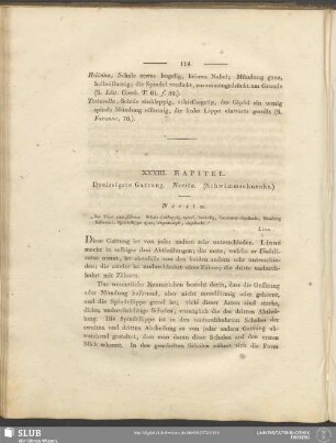 XXXIII. Kapitel. Dreissigste Gattung. Nerita. (Schwimmschnecke)