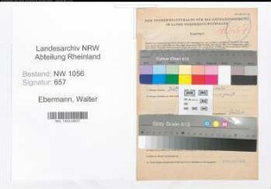 Entnazifizierung Walter Ebermann , geb. 04.06.1911 (Polizist)