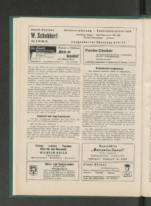 Zuschrift aus dem Leserkreis
