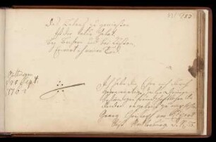 Eintrag (Göttingen, 25.09.1762)