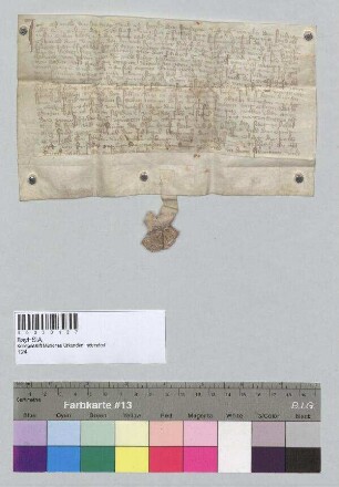A1: Satteltrag, Konrad der, ges. zu Indersdorf; A2: Satteltrag, Heinrich der, ges. zu Indersdorf; A3: Satteltrag, Wernlin der, ges. zu Indersdorf; S: Weichser, Konrad der, von Weichs