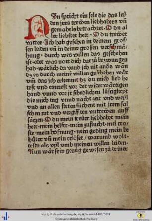 Nun spricht ein sele …