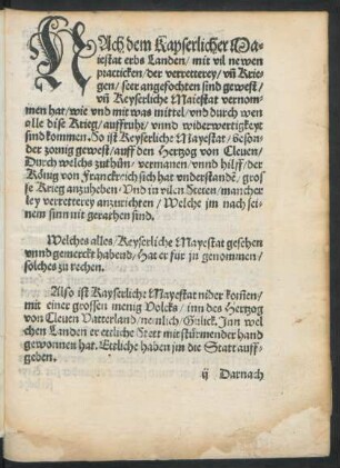 Nach dem Kayserlicher Maiestat erbs Landen/ ...