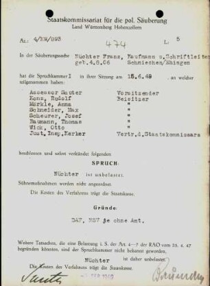 Nüchter, Franz