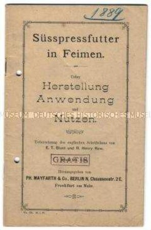 Herstellung von Süsspressfutter