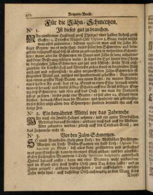 472-480, Für die Zähn-Schmerzen. - Für den Zwang.