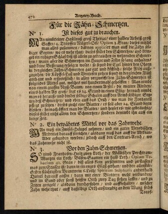 472-480, Für die Zähn-Schmerzen. - Für den Zwang.