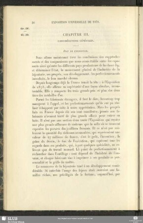 Chapitre III. Considérations Générales