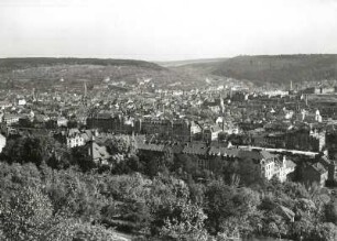Pforzheim, Stadtansicht : Pforzheim. Stadtansicht vom Hachel von Nordwesten