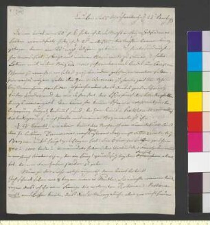 Brief von Sachsen-Weimar und Eisenach, Karl August Großherzog von an Goethe, Johann Wolfgang von