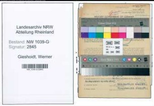 Entnazifizierung Werner Gieshoidt , geb. 08.03.1922 ()
