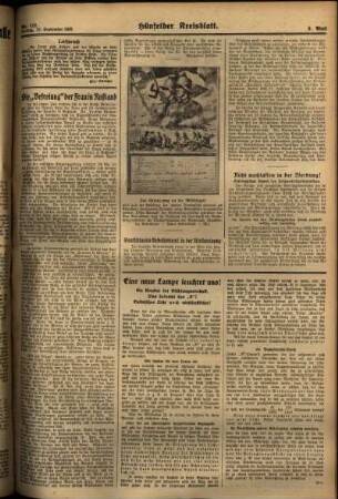 Dritte Ausgabe vom Freitag, den 13. September 1935.