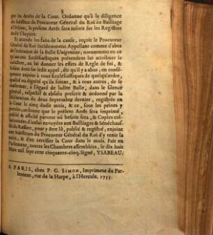 Extrait Des Registres Du Parlement : Du 18 Mars 1755.