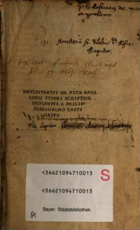 De vita Apollonii Tyanei scriptor luculentus