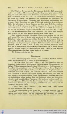 Täuschungen.