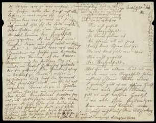 Brief von Ludwig Emil Grimm an Therese von Wolff-Metternich