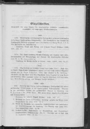 Einzelschriften.