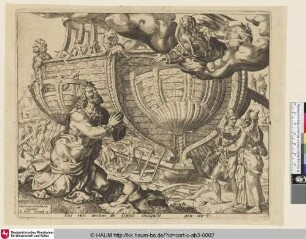 [Gott befiehlt Noah, eine Arche zu bauen; God Instructing Noah to Build the Ark; Dieu ordonne à Noé de bâtir l'arche; Gen. 6, 14]