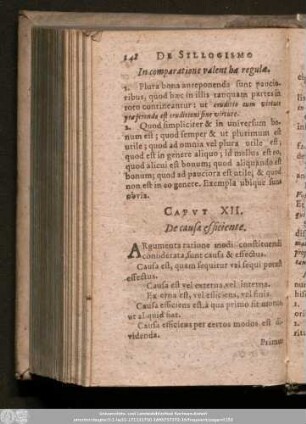 Caput XII. De causa efficiente.