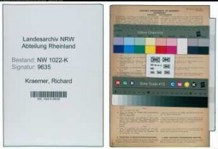 Entnazifizierung Richard Kraemer , geb. 01.03.1901 (Schweisser)
