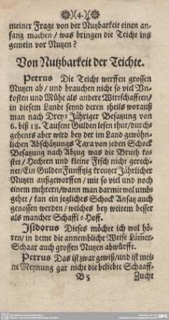 Von Nutzbarkeit der Teichte.