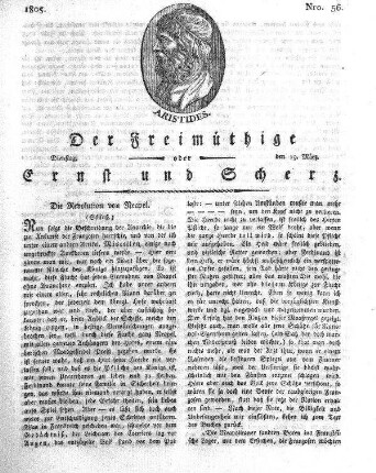 Nro. 56, Dienstag, den 19. März 1805