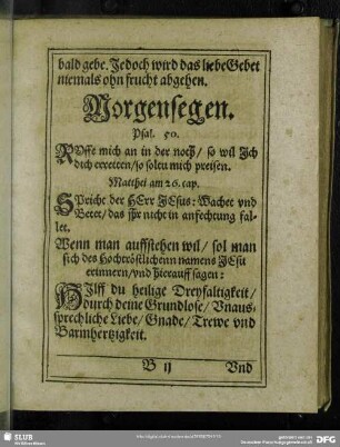 Morgensegen