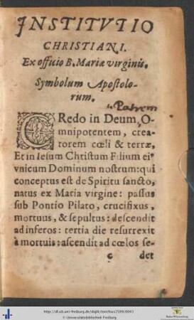 Institutio Christiani