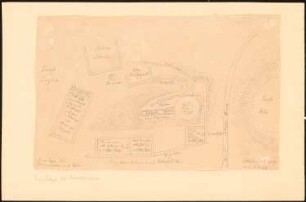 Burg Layen bei Rümmelsheim: Grundriss und Lageplan der Burgruine zwischen Layer Bach und Dorf Layen