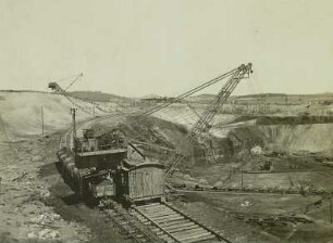 Braunkohlentagebau Olbersdorf. Eimerkettenbagger, Schurrenabbau