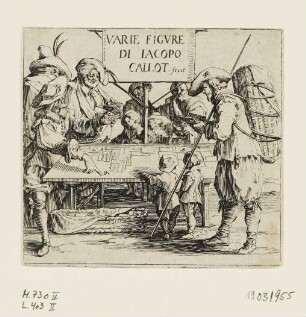 Bilderhändler, Titelblatt der Folge "Varie Figure"