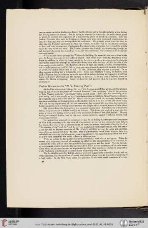 Forbes Watson in the “N. Y. Evening Post”
