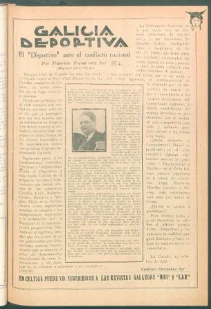 El "Deportivo" ante el conflicto nacional