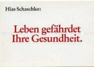 Postkarte mit Spruch