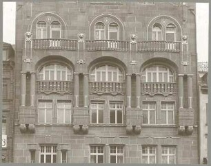 Billing, Hermann; Pforzheim, Marktplatz 4; Haus Beckh - Straßenfassade (Ansicht; Detail)