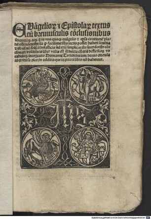 Evangeliorum et epistolarum textus : cum breviusculis conclusionibus