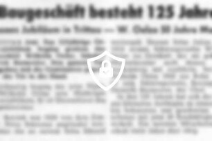 Baugeschäft besteht 125 Jahre