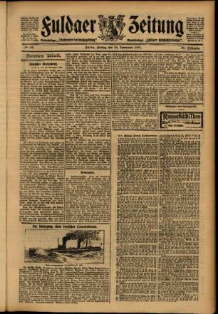Zweite Ausgabe vom Freitag, den 24. November 1905.
