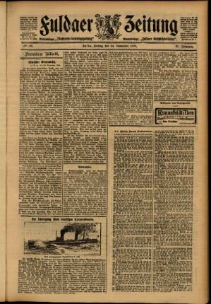 Zweite Ausgabe vom Freitag, den 24. November 1905.