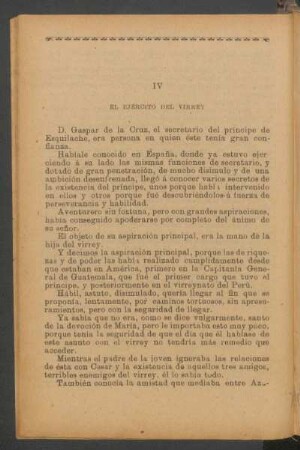 IV - El ejército del virrey